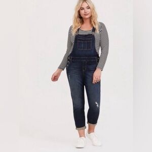 Torrid Size 18 Boyfriend Overalls NWT